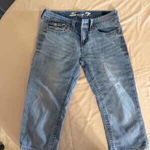 Seven7 Short cut Blue Jeans